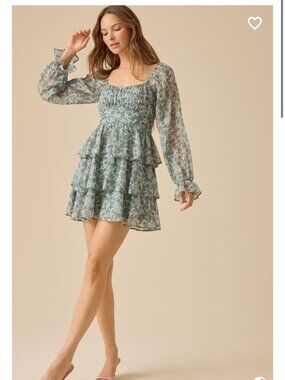 Altar'd State Dress Carey Floral Mini Dress NWT